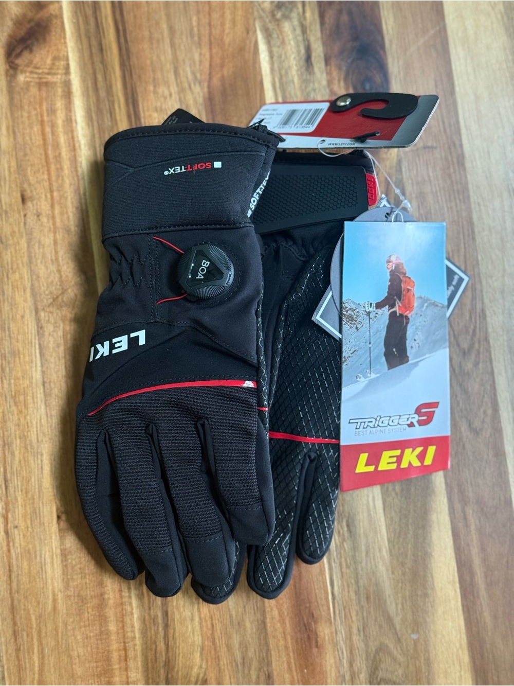 Leki Progressive Tune S BOA ski gloves- NWT